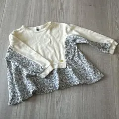 【限定タイムセール】SERAPH♡コンビネーション小花柄長袖カットソー 100