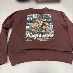 WEGO ブラウン トレーナー Keep a secret