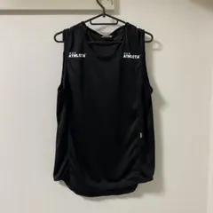 【ATHLETA】タンクトップ ビブス メッシュ ブラック L サッカー