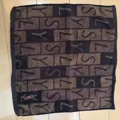 YSL タオルハンカチ ブラウン　イブサンローラン