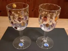 ボヘミアングラス　 ワイングラス 2個セット
