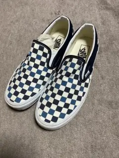 VANS カリフォルニア スリッポン チェッカー オーバーウォッシュ 28cm