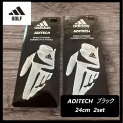 アディダス ゴルフ アディテック22 メンズ ゴルフグローブ 24cm 2set