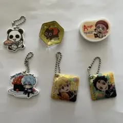 アクリルキーホルダー 4種 ・箸置き・消しゴム　の6個セット