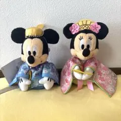 ディズニーリゾートミッキー・ミニー ひな祭りぬいぐるみバッチ