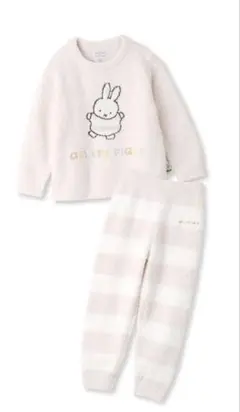 ジェラートピケ ミッフィー ベビモコジャガードプルオーバー&ロングパンツセット