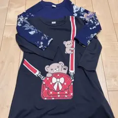 キッズ女の子ワンピース2枚セット