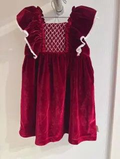 美品 秋冬女の子 キッズドレス ドレス 結婚式 発表会90cm