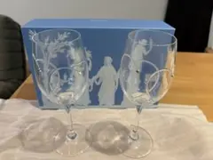 Wedgwood エッチングワイングラス 2個セット