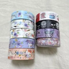 サンリオ　マスキングテープ　まとめ売り　9個セット　新品未使用　ほぼ未使用