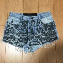 【ワンティースプーン】スカル ドクロ ショートパンツ