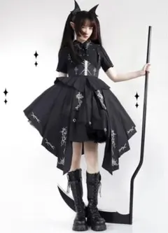 ゴスロリ ロリータドレス 黒ドレス ロリィタ
