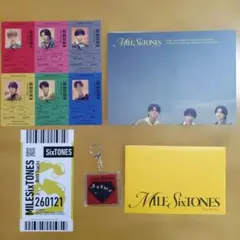 SixTONES MILESixTONES 初回盤B 特典5点セット