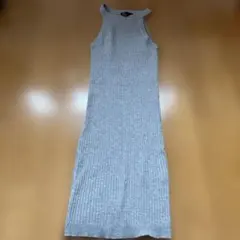 FOREVER 21 リブニット ノースリーブ グレー S