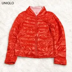 美品✨UNIQLO ユニクロ ウルトラライトダウン 収納袋付 軽量 オレンジ Mのサムネイル