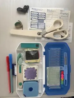 裁縫セット デニム風収納ケース付き