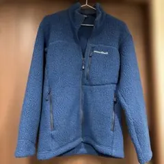 【美品】mont-bell クリマプラスシーリング ボアジャケット ネイビー S