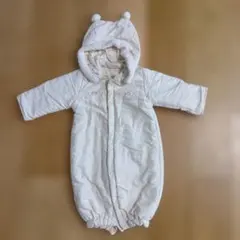 ホワイトフード付きアウター