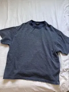 EVCON BORDER WIDE S/S TEE ボーダー Tシャツ ネイビーのサムネイル