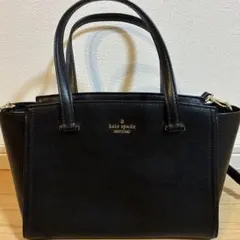 3回使用】ケイトスペード ハンドバッグ ファスナーポケット 黒 