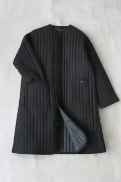 LAVENHAM(ラベンハム) ソーンハム　ロングコート キルティング　黒のサムネイル