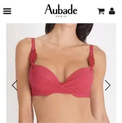 水着 aubade 水着 水玉 赤 Aubade オーバドゥ 赤の水着 ビキニ - メルカリ