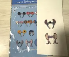 ディズニー　ピンバッジ　カチューシャ　スティッチ　エンジェル