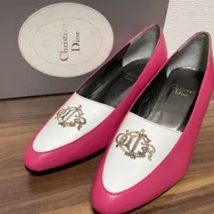 Christian Dior クリスチャンディオール 刺繍ロゴヒールパンプスのサムネイル