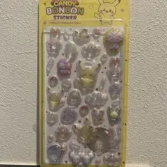 韓国限定　ポケピース 立体シール　ポケモン　キャンディーボンボン