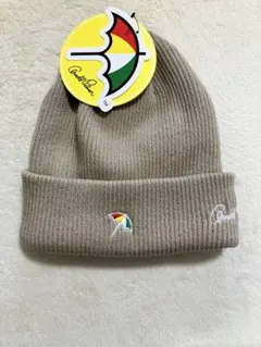 アーノルドパーマー未使用新品タグ付きベージュ ニット帽 APM-KNCP01