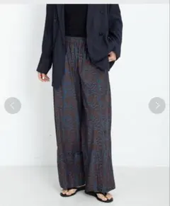 アーバンリサーチ サニーレーベル コットン モダール ニュアンスプリントパンツ