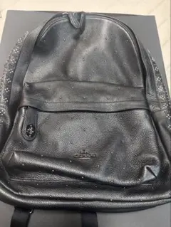 COACH レザー スタッズ リュック バックパック - メルカリ