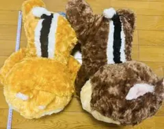 チップ&デール★寝そべりぬいぐるみ★チップ★デール★ディズニー★約46cm★タグ