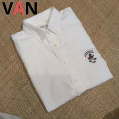 VAN JAC 半袖 ボタンダウンシャツメンズ　プルオーバー ホワイト Lのサムネイル