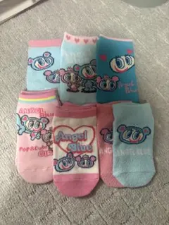 キッズ靴下 6足セット エンジェルブルー