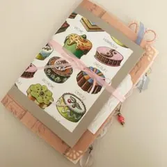 ジャンクジャーナル土台チャーム付【シャビー/ビンテージ調】スイーツ　No53