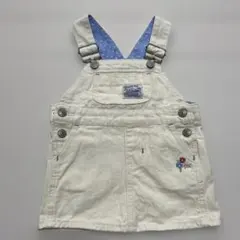 ホワイトオーバーオール ワンピース