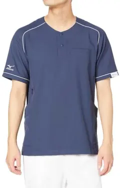 ミズノ] ハイドロ銀チタン スクラブ 男女兼用 紺Sサイズ