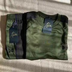 セットアップ　オリーブ　パープル　ニードルス　ニードルズ　needles　新品