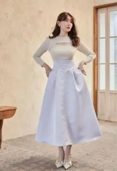Her lip to/High Waist Satin Volume Skirt - メルカリ