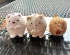 すみっコぐらし　ぬいぐるみ　ゴムひも付きマスコット　しろくま　ねこ　とんかつ