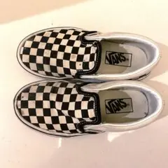 vans スニーカー　チェッカーボード　17.5センチ