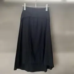 黒 フレアスカート 軽量素材