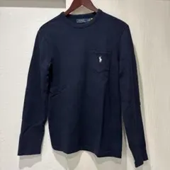 ラルフローレン　メンズ　XS レディース　M ネイビー　ロンT
