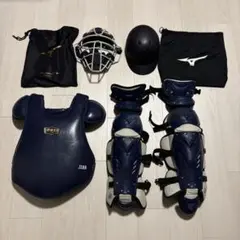 使用軟式野球 道具一式 まとめ売り キャッチャー防具／ミット