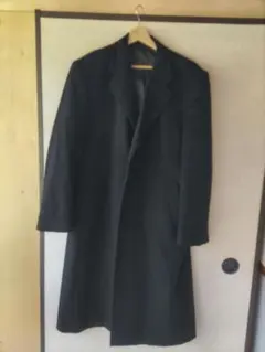 黒 チェスターコート　ロングコート