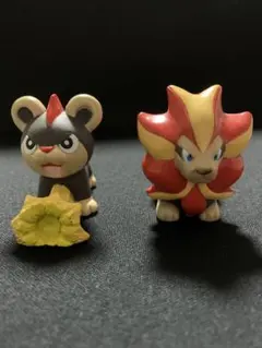 ポケモン:指人形:ポケモンキッズ:シシコ・カエンジン 進化系２体セットのサムネイル