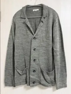 グローバルワーク　メンズ　ニットジャケット　カーディガン　グレー