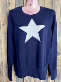 GAP ネイビー 星モチーフ 長袖セーター