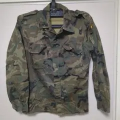 5Nサイズ　ウッドランドカモ　スペイン軍実物ミリタリージャケット